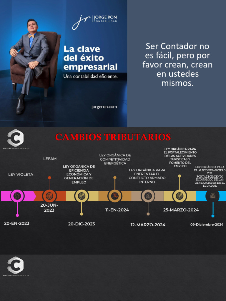 Cambios Tributarios y Deducciones 2024 | PDF | Impuesto al valor ...