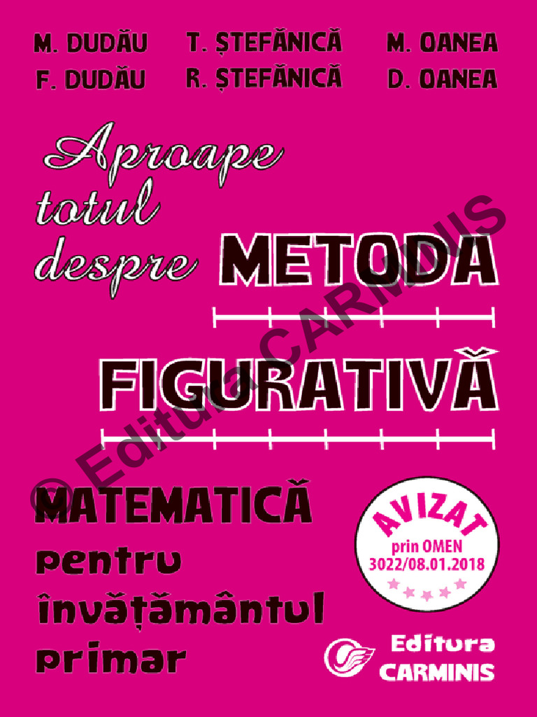 MFIG Aproape Totul Despre Metoda Figurativa. Matematica Fragment | PDF