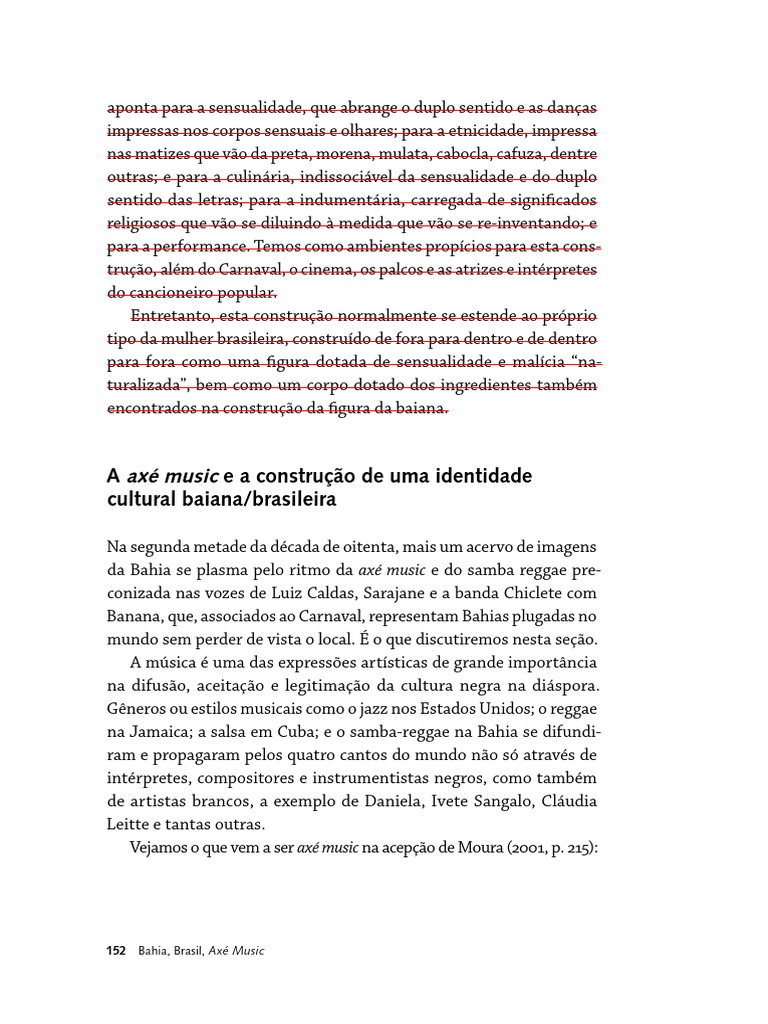 Identidade e Sensualidade no Axé Music | PDF