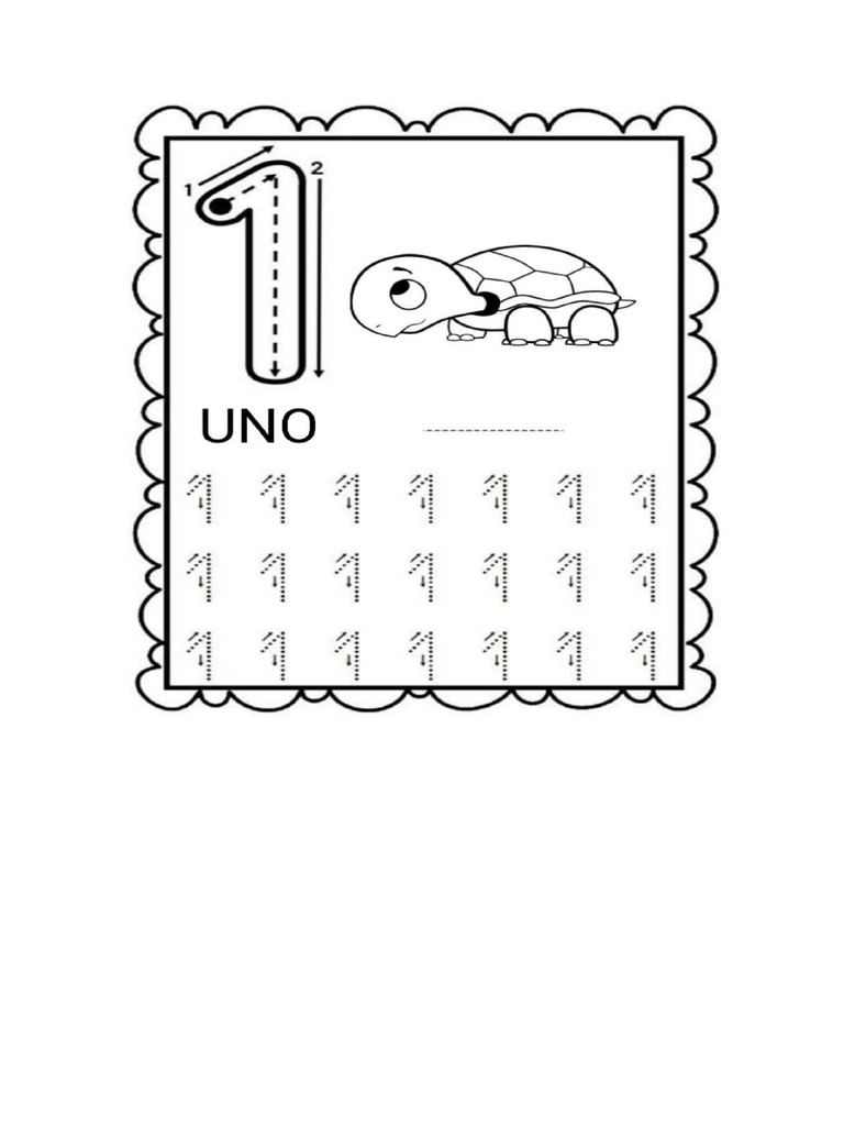 Numeros Del 1 Al 2 | PDF