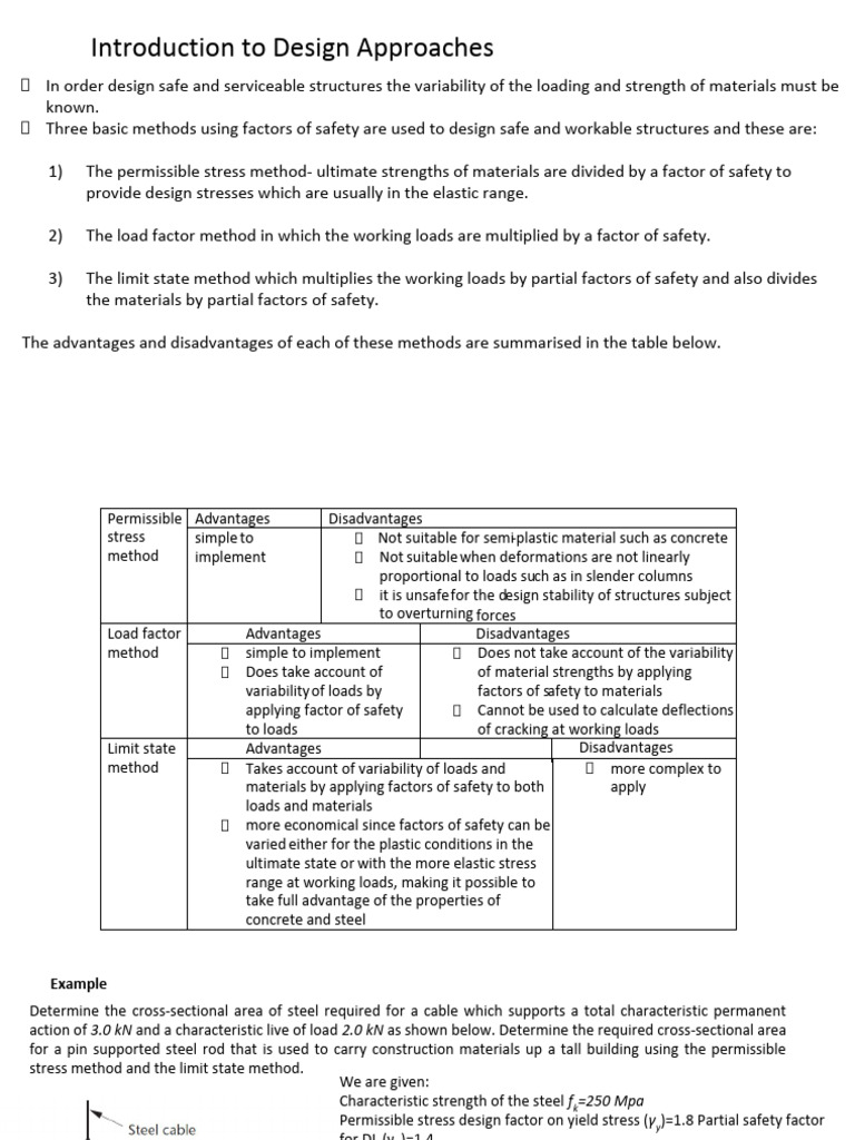 Design Methods for Safe Structures | PDF | Strength Of Materials ...