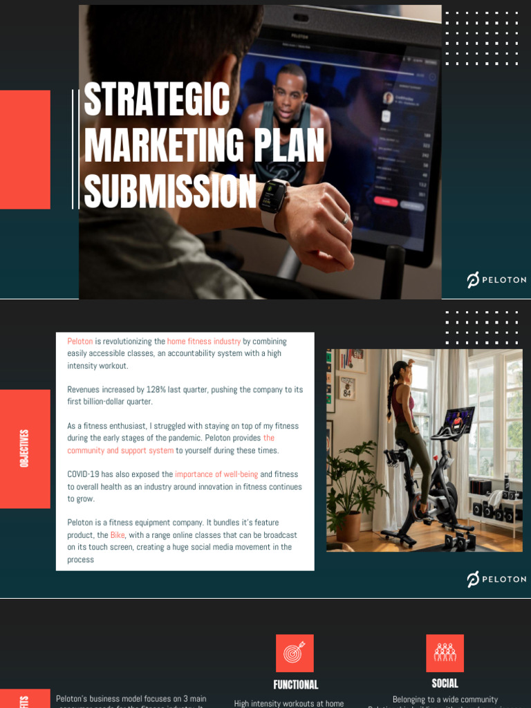 Peloton Strategic Marketing Plan Overview | PDF | Marketing | Business