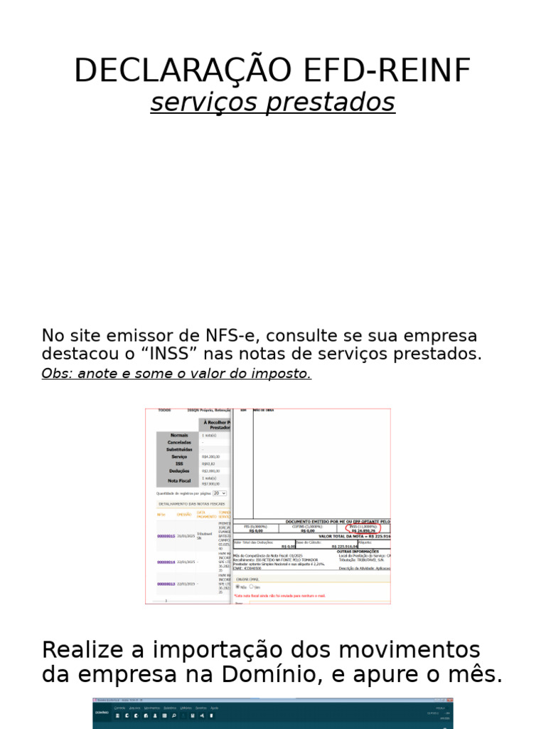 Guia Completo para Envio da EFD-Reinf | PDF