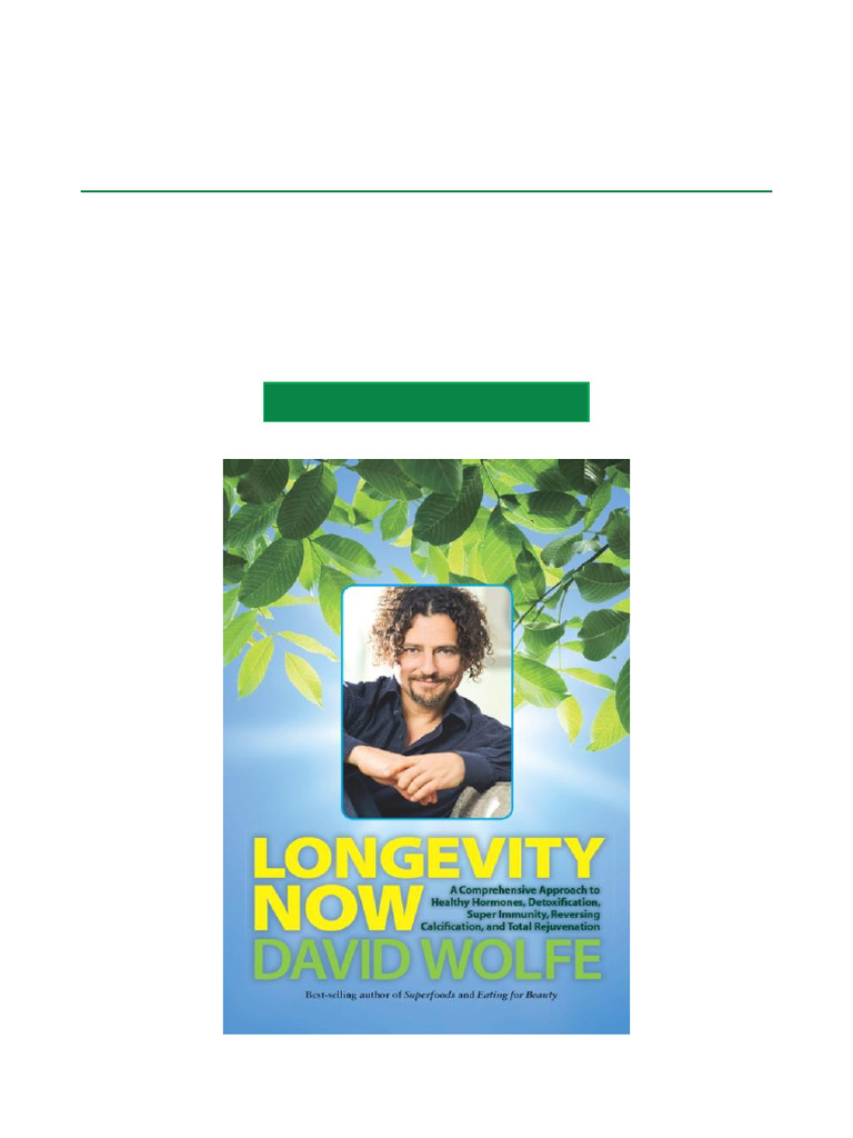 Longevity Now Health Rejuvenation Guide Pdf