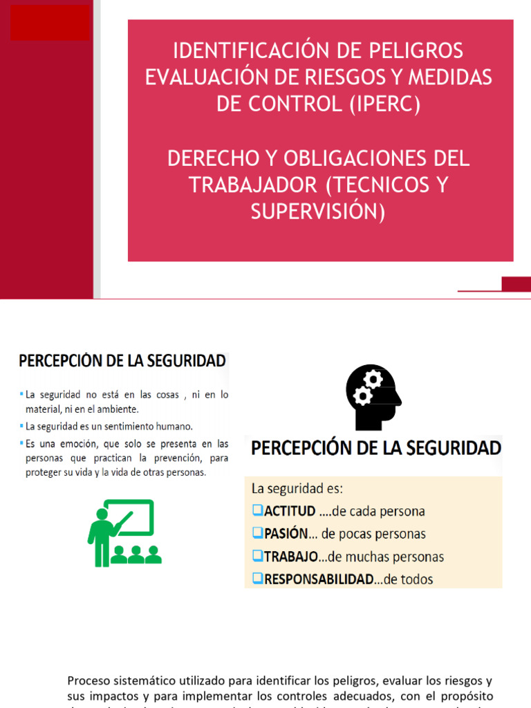 IPERC: Identificación y Control de Riesgos | PDF | Seguridad y salud ...