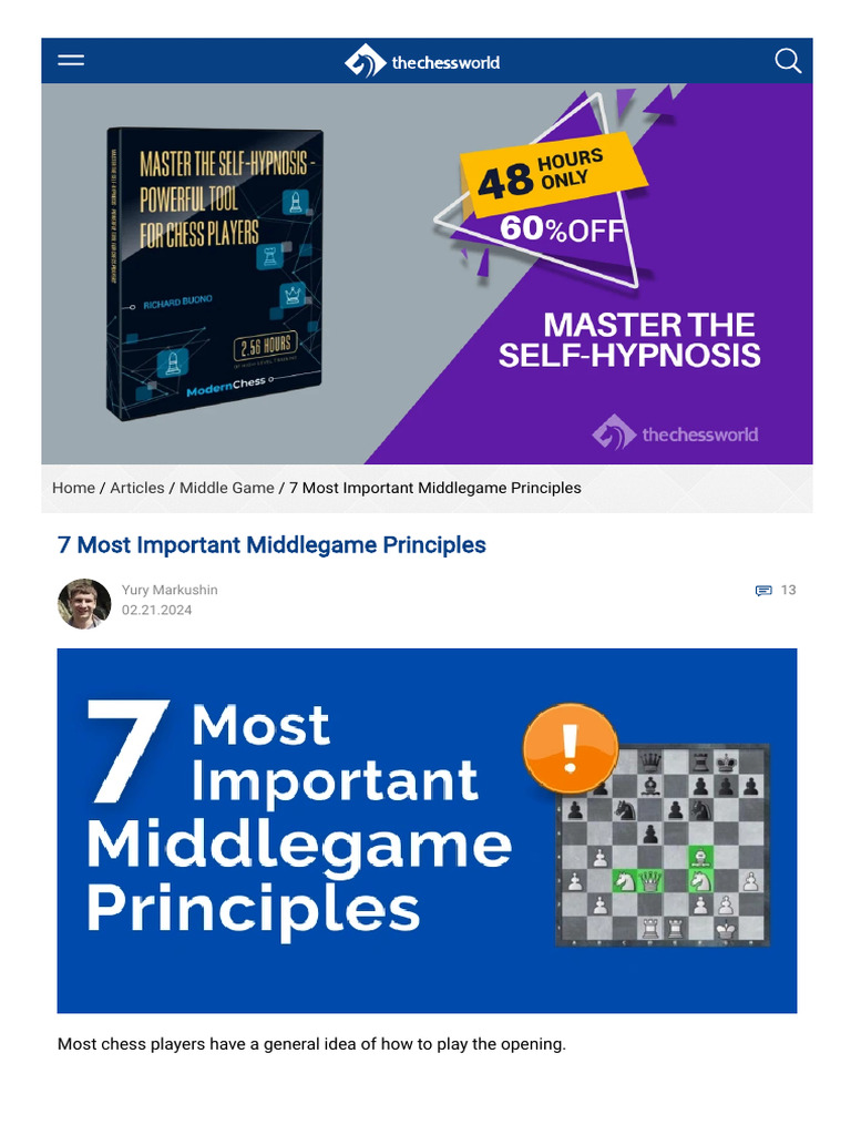 middgame points | PDF | Chess Strategy | Chess Theory