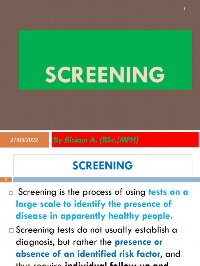 Screening PIC | PDF