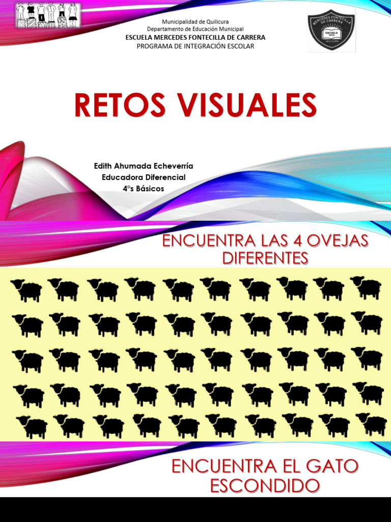 Retos Visuales para Niños en Educación | PDF