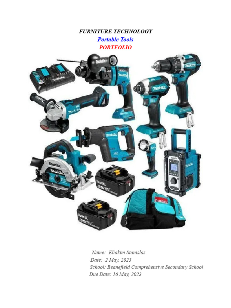 Portable Power Tools | PDF | Drill | Woodworking, image size:768x1024