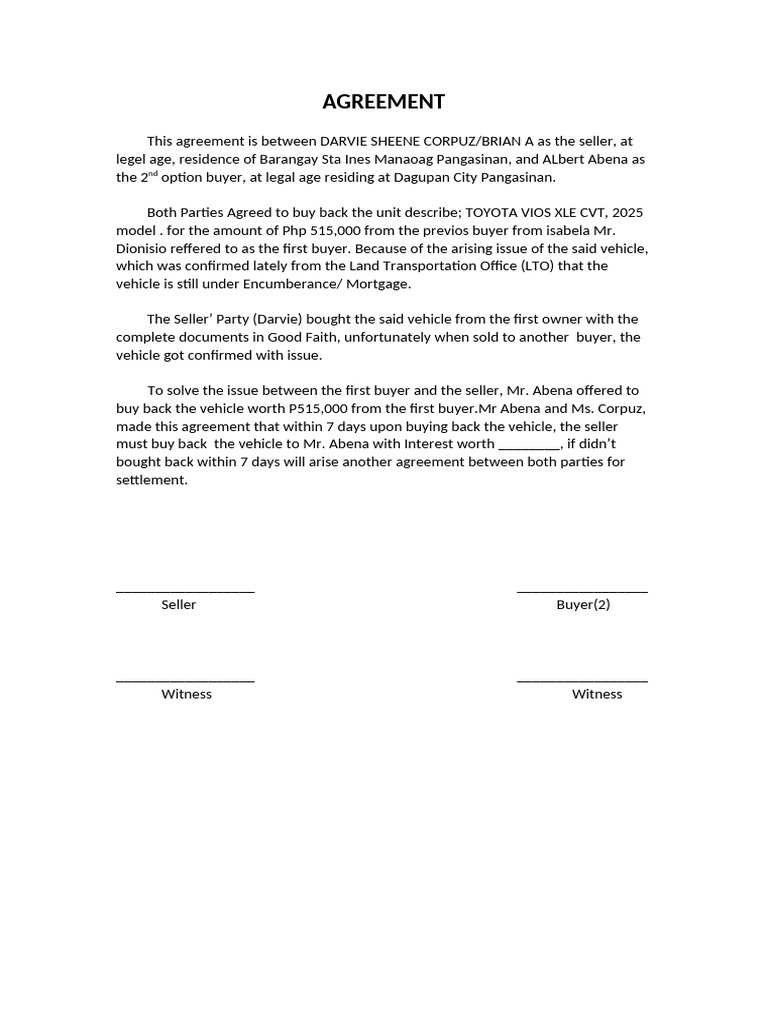Agreement | PDF