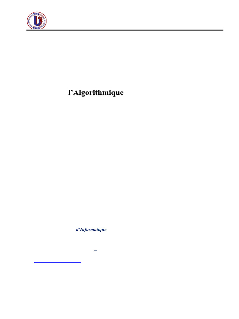 Algorithmique et Programmation en C | PDF | Informatique | Variable ...