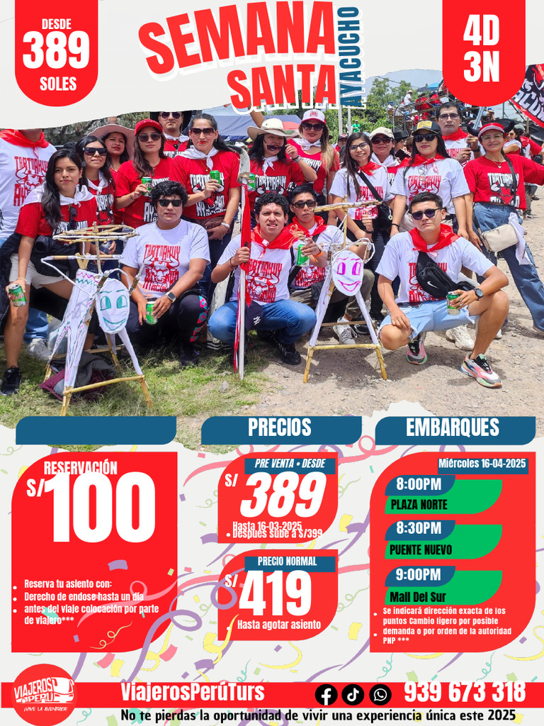 Actividades Semana Santa Ayacucho 2025 | PDF