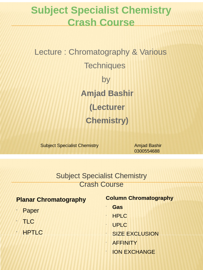 Chromatography Techniques Overview | PDF | Chromatography | High ...