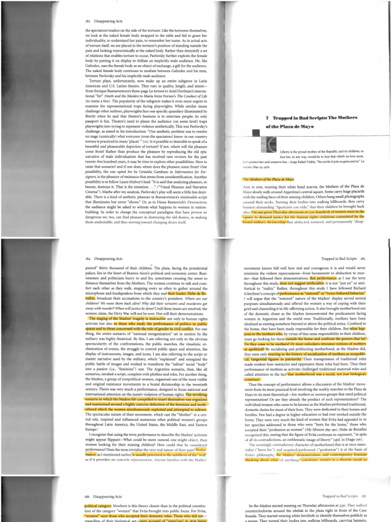 Diana Taylor Chapter 7 Trapped in Bad Scripts | PDF