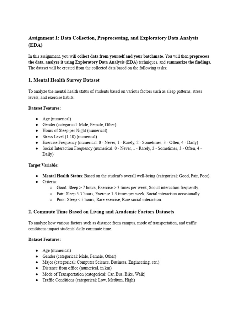 Mental Health and Commute Data Analysis | PDF | Data Analysis | Sleep
