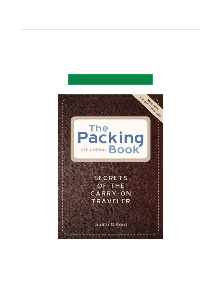 Etextbook The Packing Book Secrets of The Carry On Traveler All Chapter ...