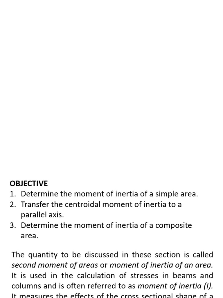 Moment of Inertia of Plane Areas | PDF | Euclidean Geometry ...