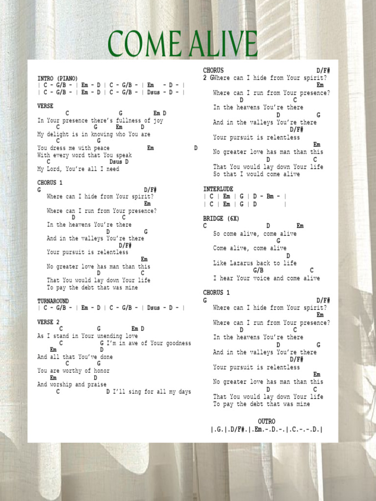 Piano Chord Progressions and Lyrics | PDF | Song Structure | Vocal Music