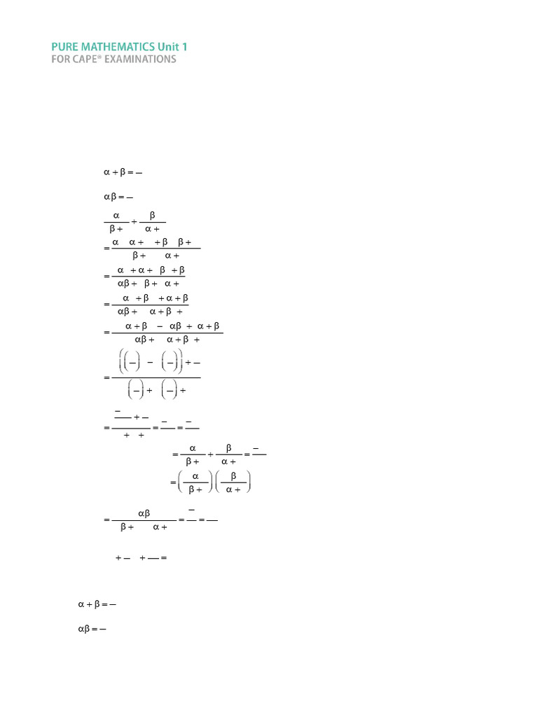 Unit 1 Chapter 7 Answers 1 | PDF | Algebra | Mathematics