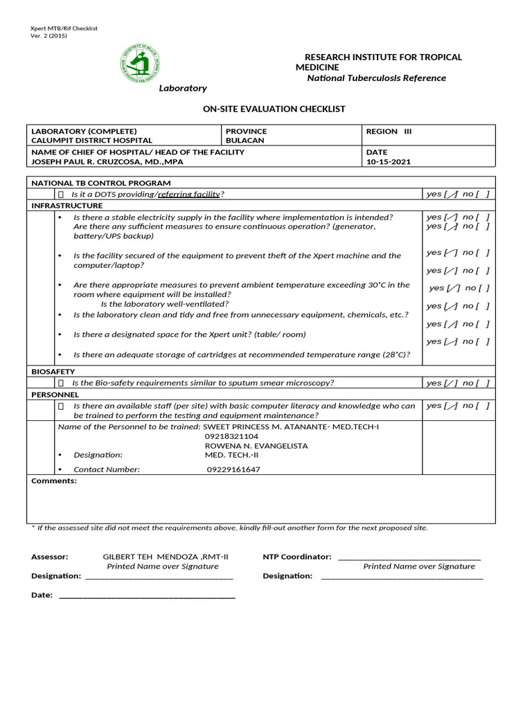 Calumpit District Hospital Evaluation | PDF