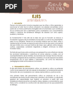Ejes Articuladores de la NEM | PDF | Inclusión (Educación) | Pensamiento