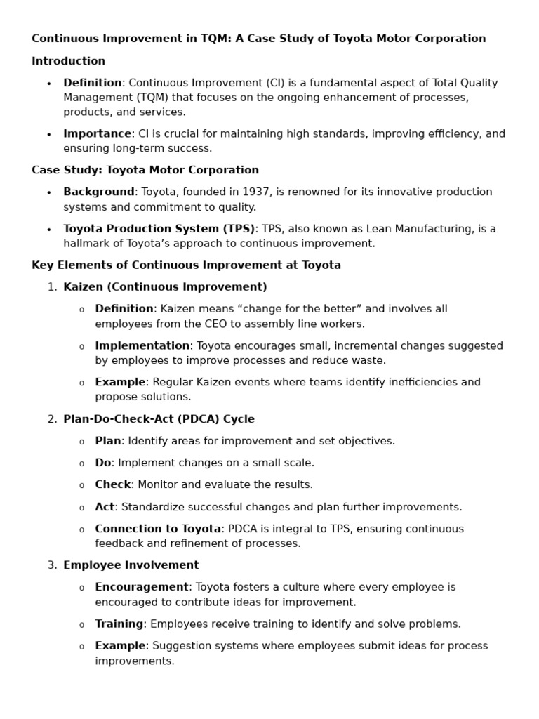 Toyota | PDF | Business Process | Business Economics