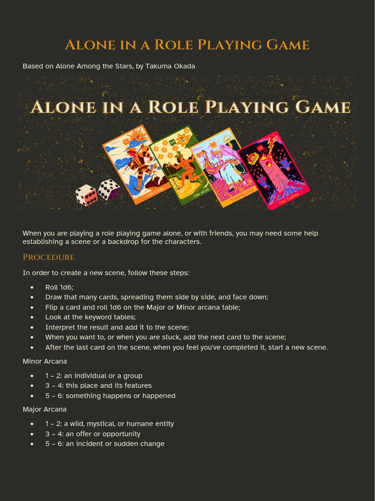 RPG Scene Creation Guide | PDF | Self Esteem