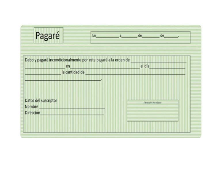 pagare tradicional | PDF