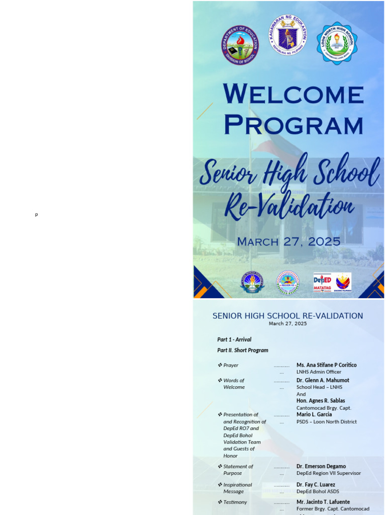 Shs Program | PDF