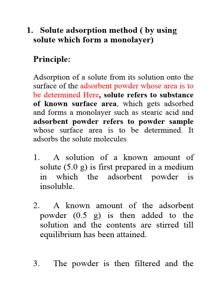 Quantasorb Method for Surface Area Analysis | PDF