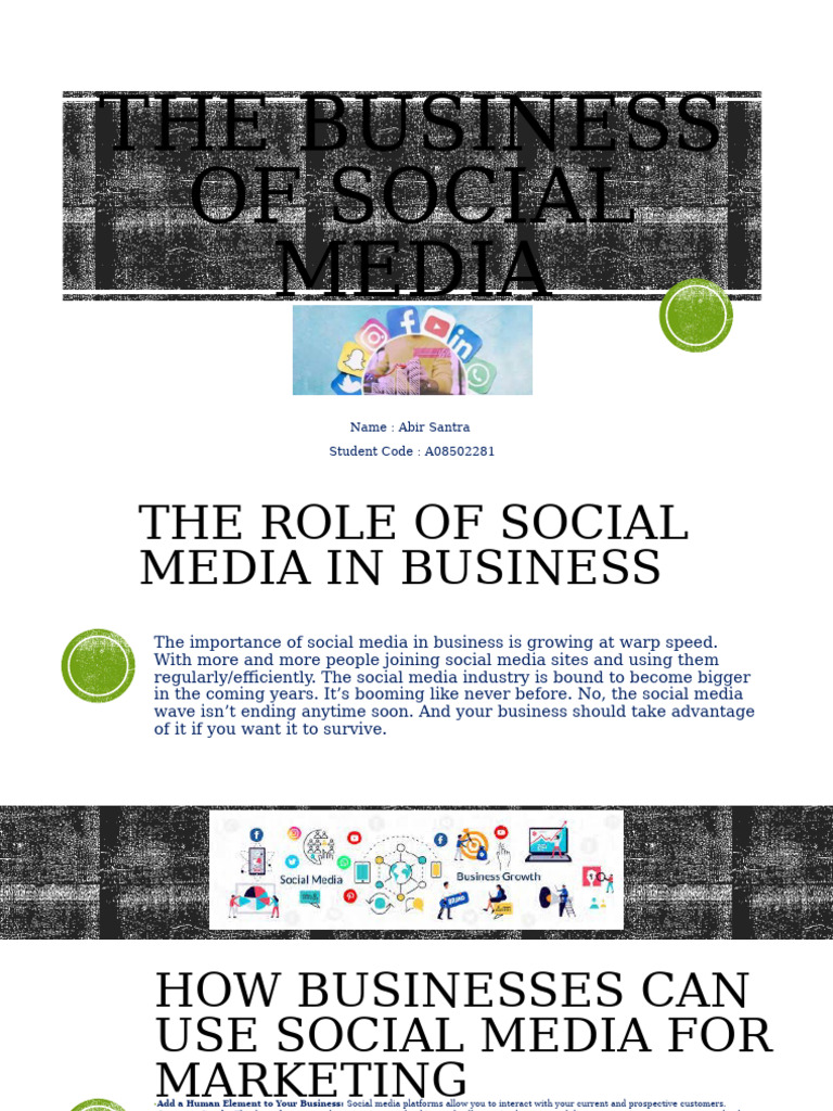 The Business of Social Media | PDF
