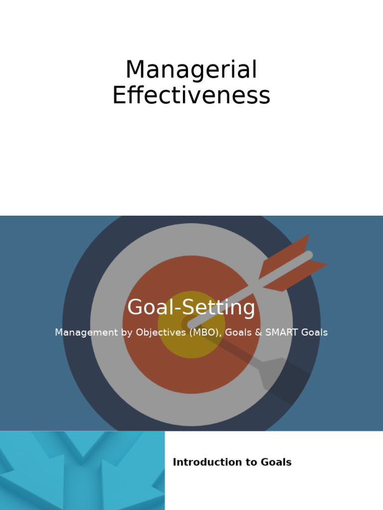 SMART Goals in Management by Objectives | PDF | Goal | Goal Setting