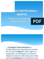 Fuentes de Financiamiento