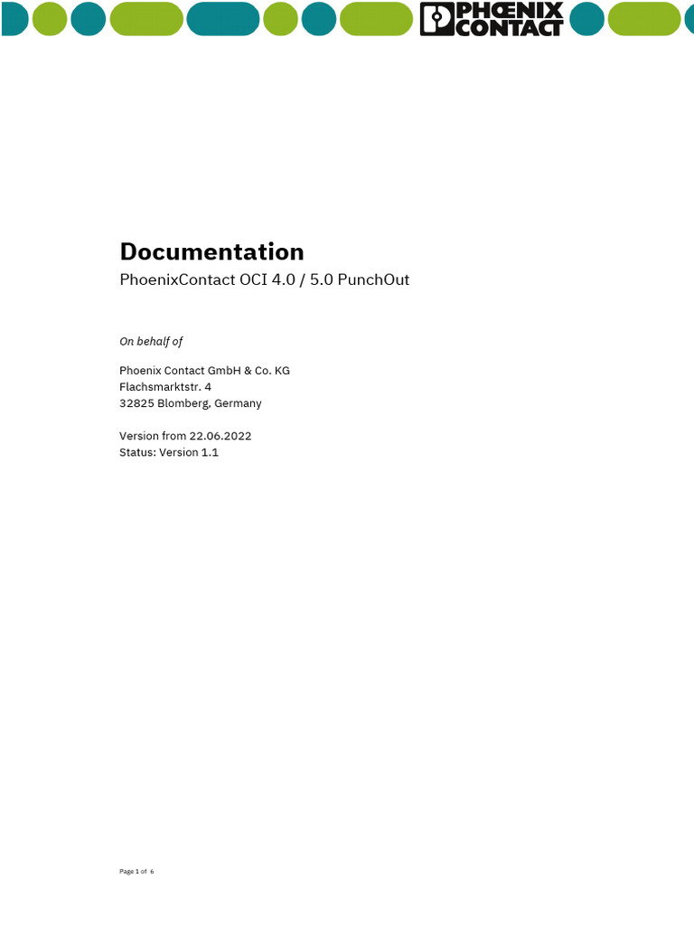 Phoenix Contact OCI PunchOut Guide | PDF | Copyright | License