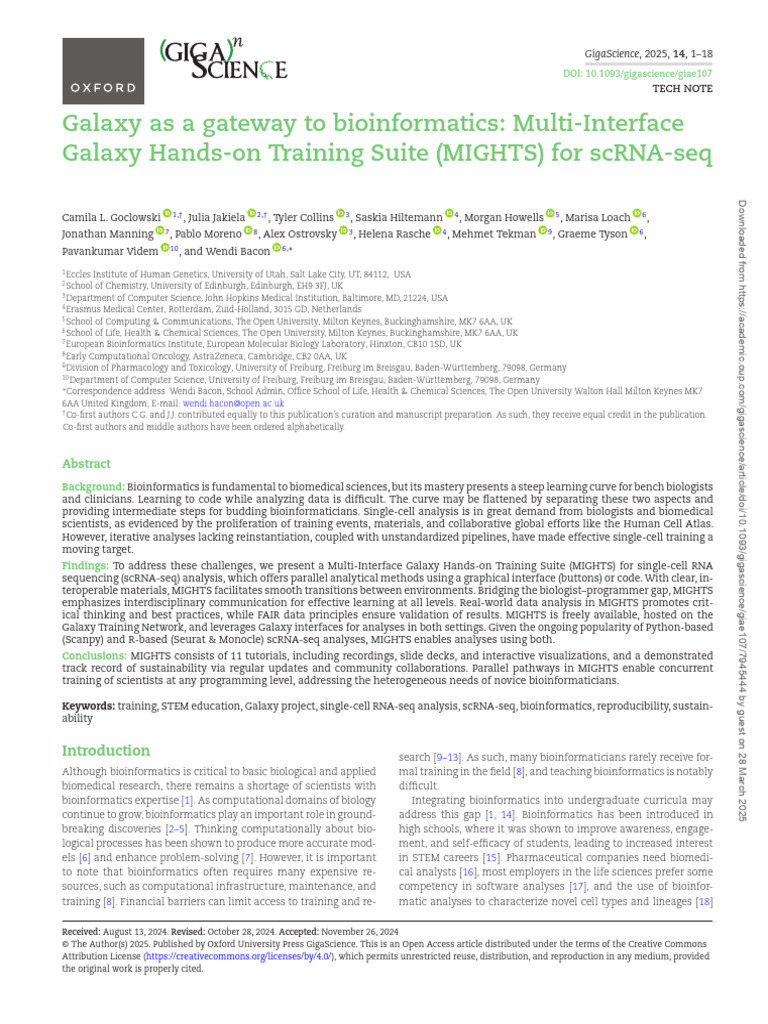 MIGHTS: Galaxy Training for scRNA-seq | PDF | Principal Component ...
