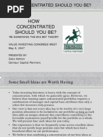 Portfolio Concentration