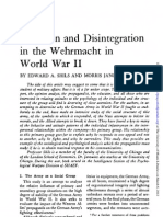 Cohesion and Disintegration in The Wehrmacht