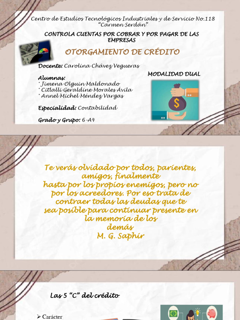 Otorgamiento de Crédito | PDF | Crédito | Finanzas y dinero