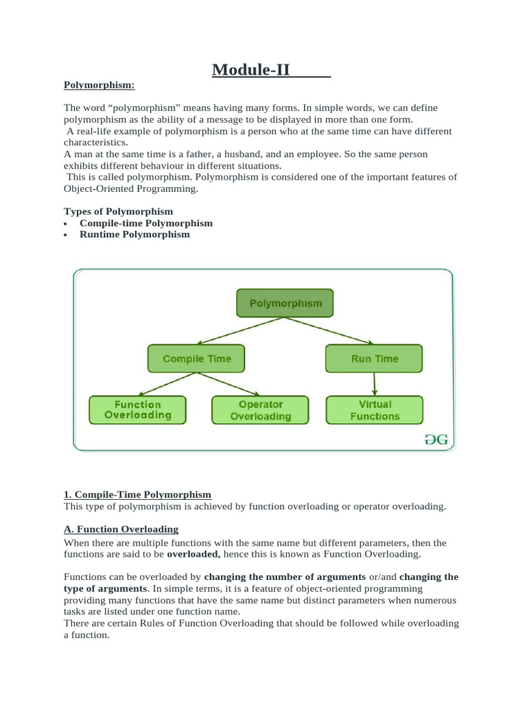 Understanding Polymorphism in C++ | PDF | Inheritance (Object Oriented ...