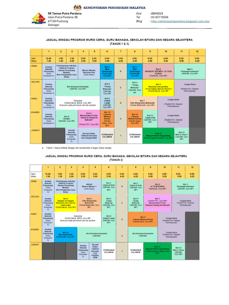 Modul Program Murid Ceria Sekolah Bitara | PDF