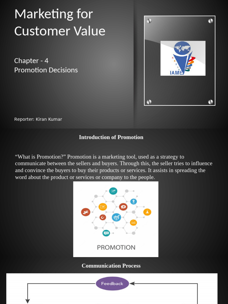 Promotion Strategies for Customer Value | PDF | Advertising | Marketing