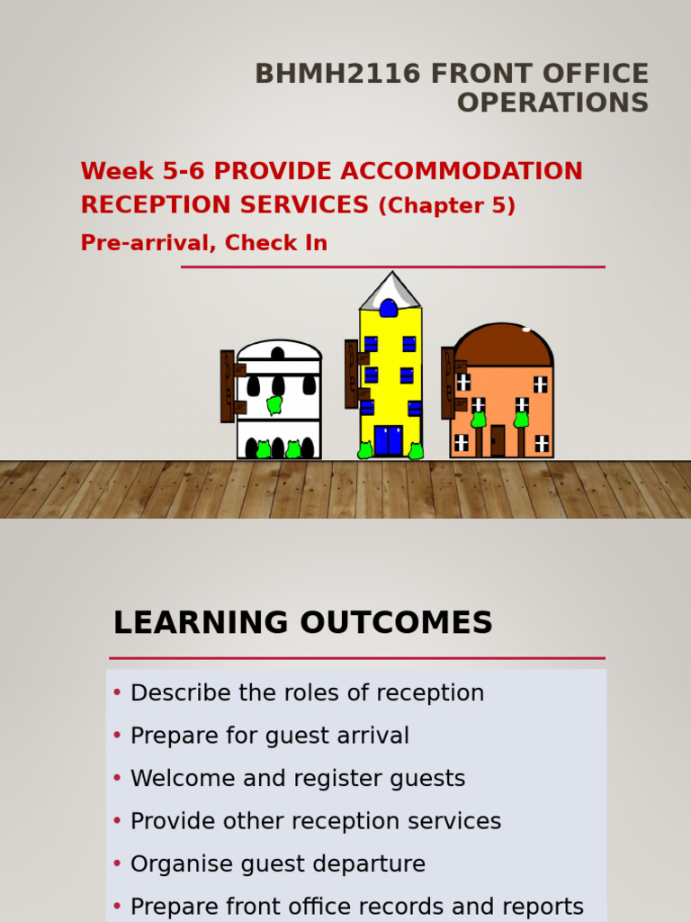 (2024-25) Week 4-5 Provide Accommodation Reception - Part 1 | PDF ...