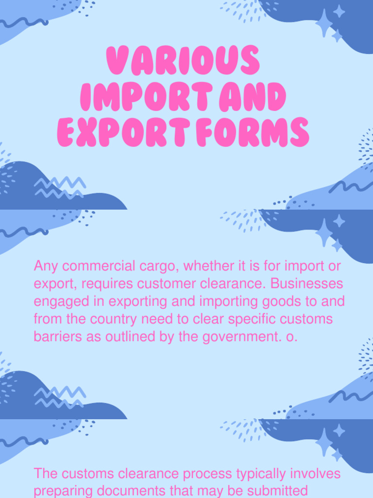 Essential Import Export Documents Guide | PDF | Invoice | Customs