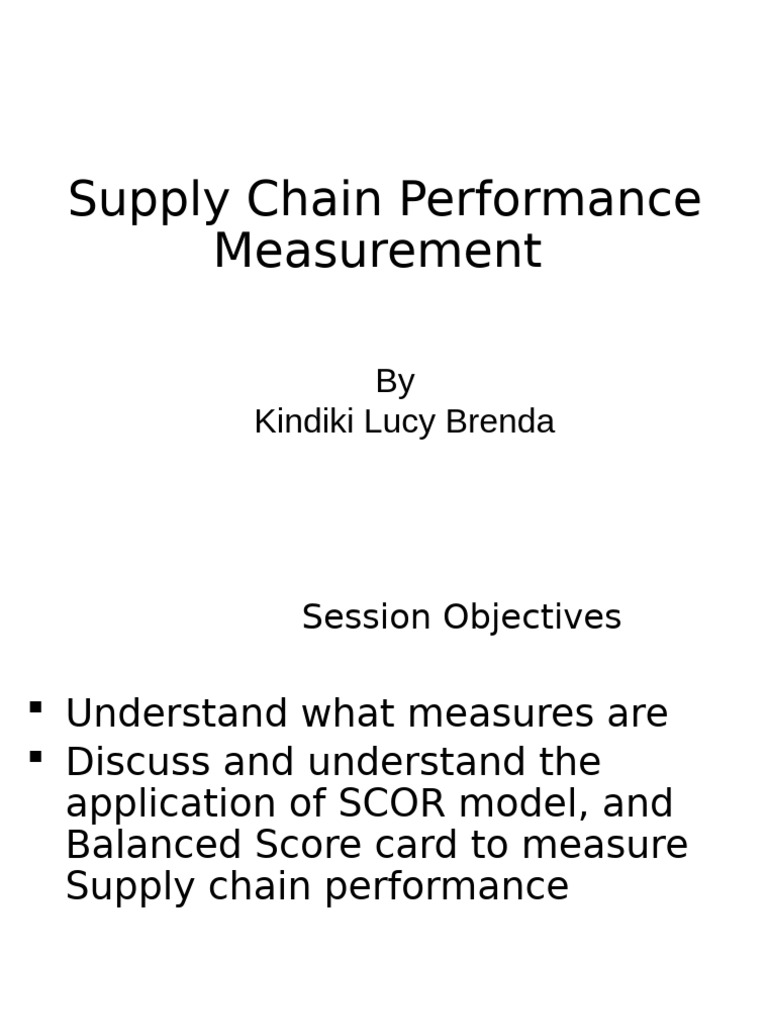 Understanding Supply Chain Metrics | PDF | Performance Indicator ...