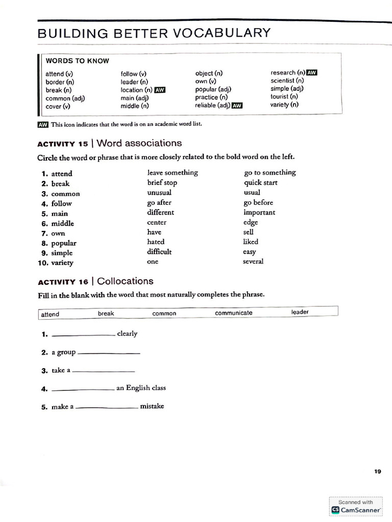Vocb and Sentence | PDF