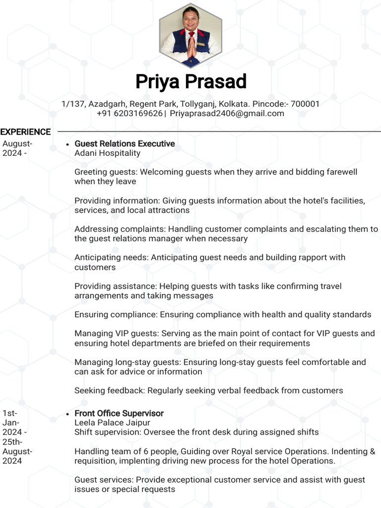 CV Priya Prasad | PDF