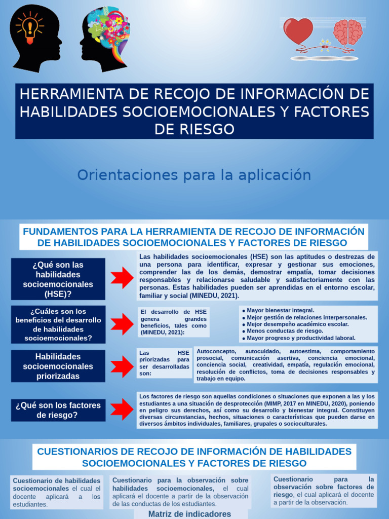 Herramienta para Evaluar Habilidades Socioemocionales | PDF | Las ...