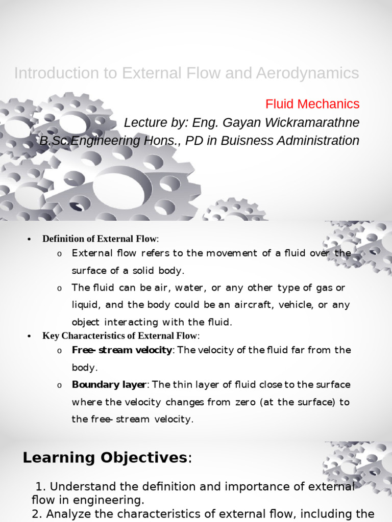 Understanding External Flow Dynamics | PDF | Drag (Physics) | Wind Tunnel