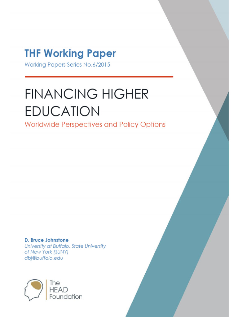 Global Challenges in Higher Education Finance | PDF | Cost Of Living ...