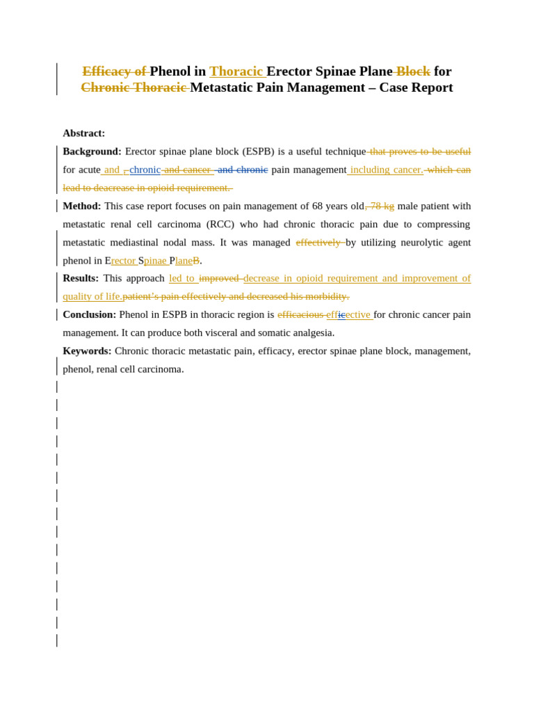 final case report | PDF | Metastasis | Pain